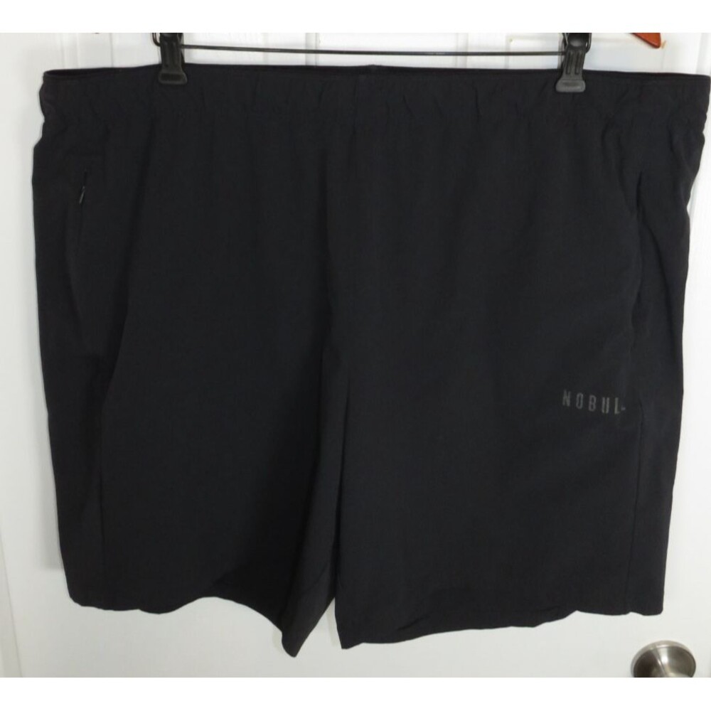 NOBULL Training Men's Shorts Black Performance Stretch 8" Inseam Size XXXL